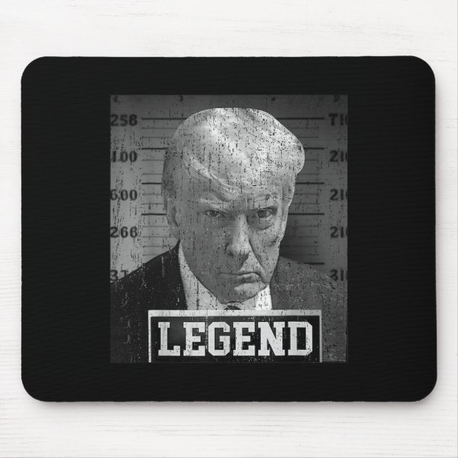 Donald Trump Mugshot 2024 Not Guilty Supporter  Mouse Pad (Front)