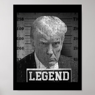 Donald Trump Mugshot 2024 Not Guilty Supporter  Poster