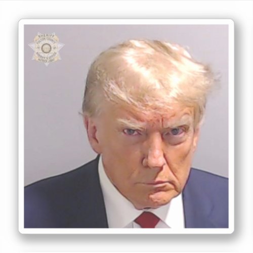 Donald Trump Mugshot Sticker