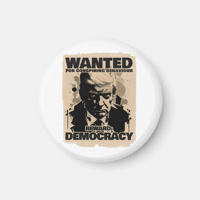 Donald Trump Mugshot Wanted Poster - Georgia Count Magnet (Front)