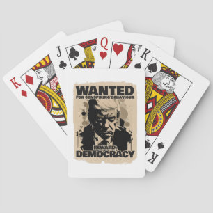 Donald Trump Mugshot Wanted Poster - Georgia Count Poker Cards
