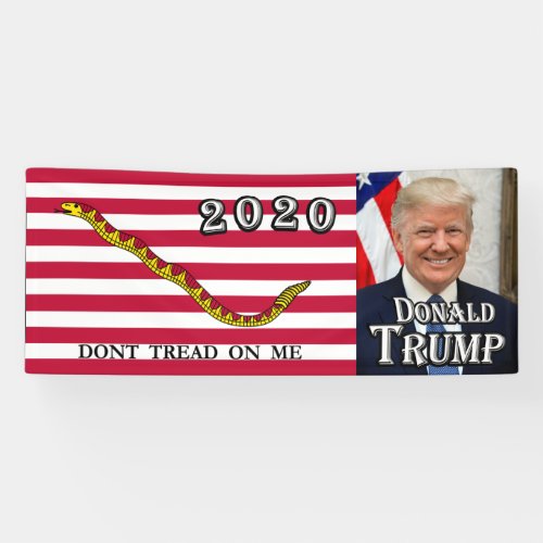 Donald Trump _ Navy Jack Flag _ Dont Tread On Me Banner