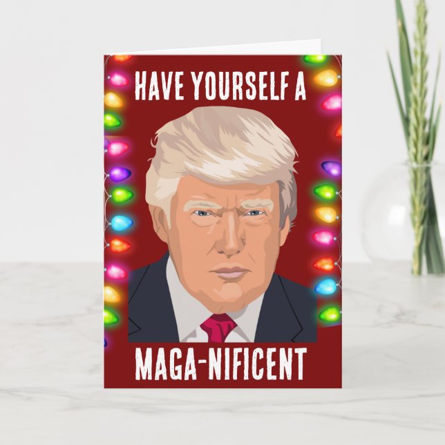  DONALD TRUMP New Year Greeting card (Front)