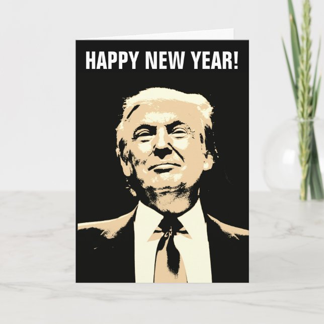 DONALD TRUMP NEW YEAR GREETING CARD 2026 (Front)