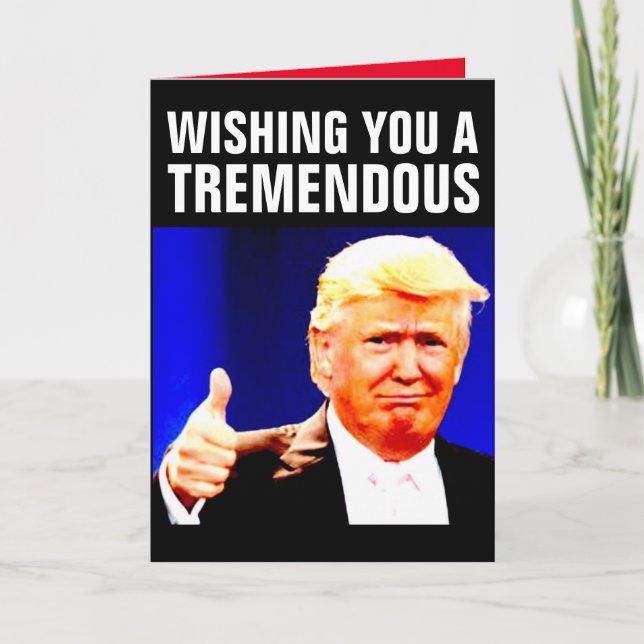 DONALD TRUMP NEW YEARS GREETING CARDS (Front)