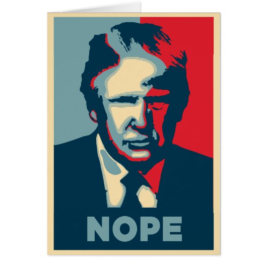 donald trump nope cards (Front)