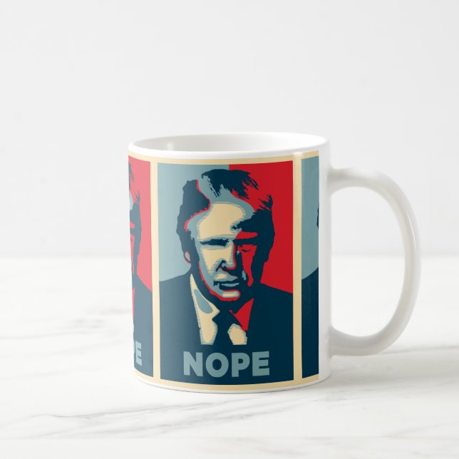 donald trump nope coffee mug (Right)