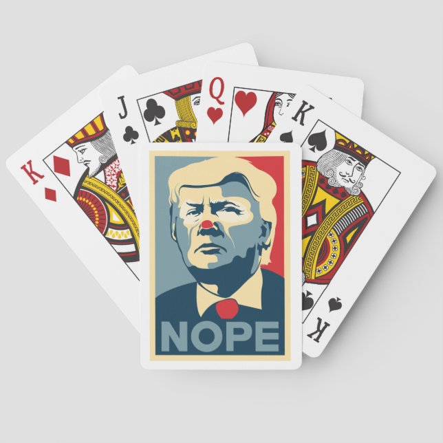 Donald Trump "NOPE" deck o' cards (Back)