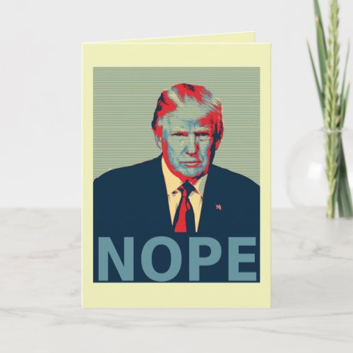 Donald Trump Nope Election Loser Card
