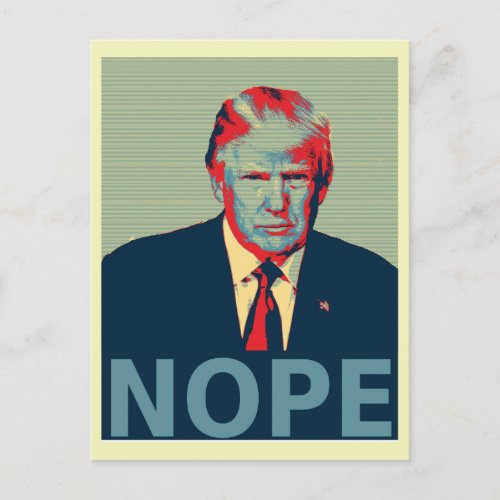 Donald Trump Nope Election Loser Postcard