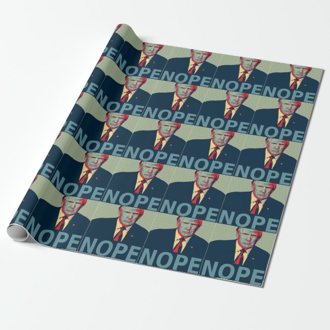 Donald Trump Nope Election Loser Wrapping Paper (Unrolled)
