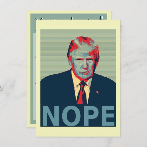 Donald Trump Nope Impeachment Party Invitation