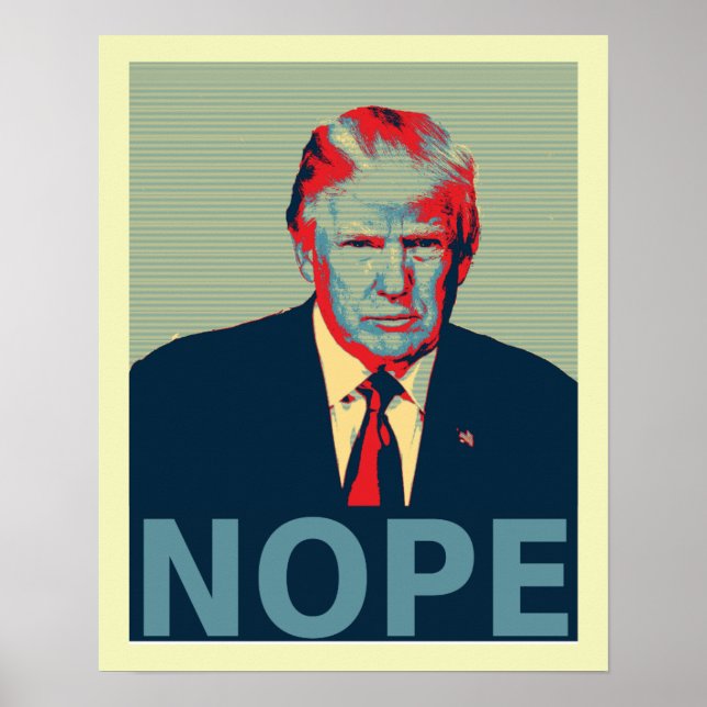 Donald Trump Nope Impeachment Party Poster (Front)