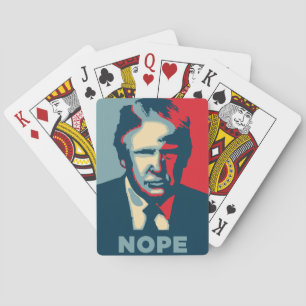 donald trump nope poker cards