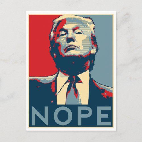 Donald Trump NOPE Postcard