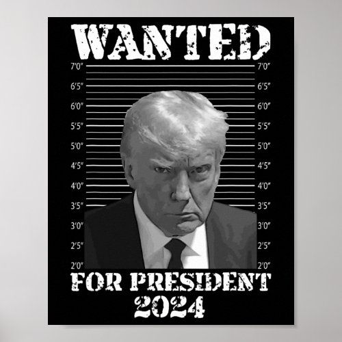 Donald Trump Not Guilty Mug Shot 2024 Wanted For P Poster