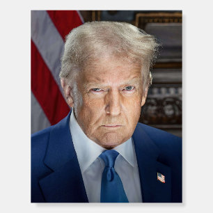 Donald Trump Official Portrait Photo 2025 Foam Board