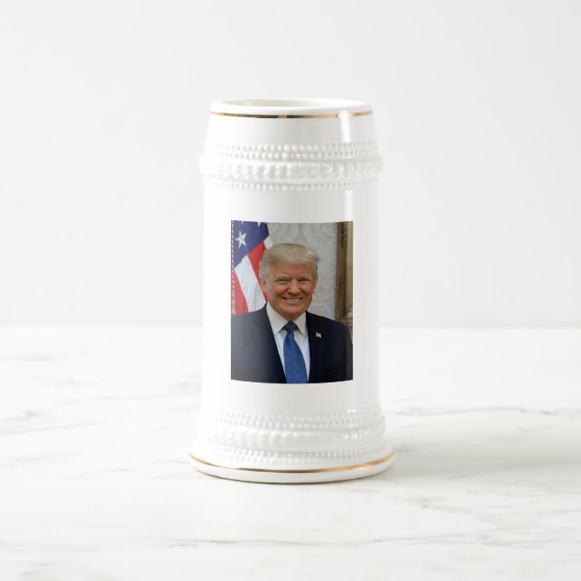 Donald Trump Official President Portrait Election Beer Stein (Center)