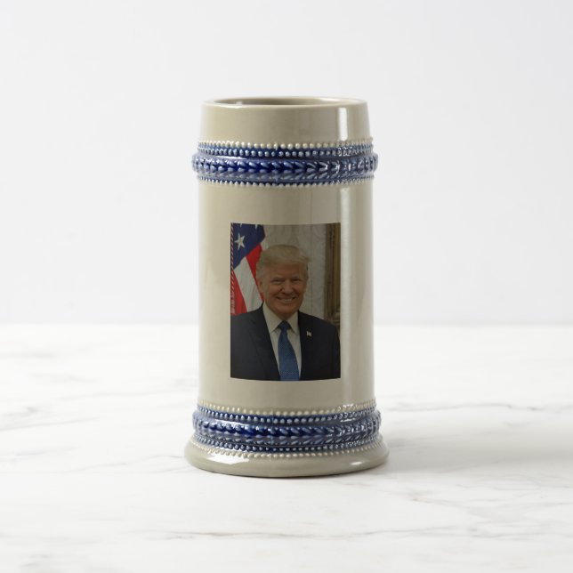 Donald Trump Official President Portrait Election Beer Stein (Center)