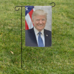 Donald Trump Official President Portrait Election Garden Flag at Zazzle