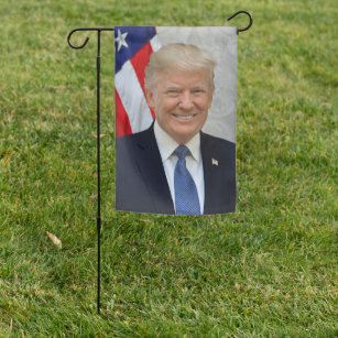 Donald Trump Official President Portrait Election Garden Flag