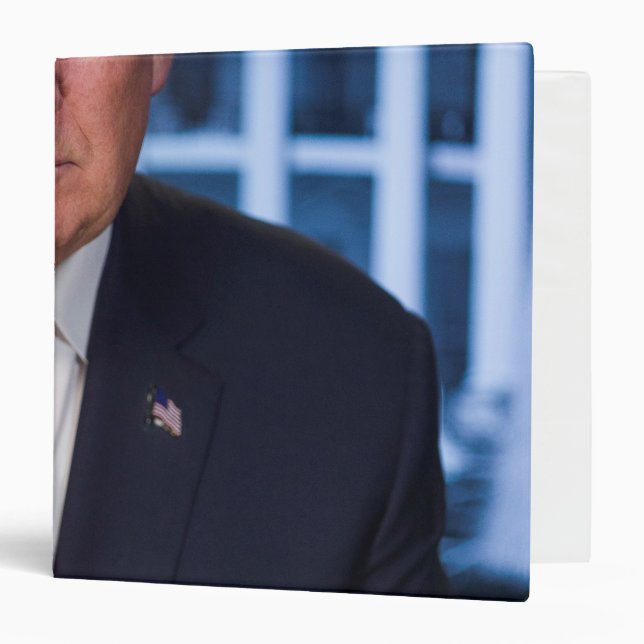 Donald Trump Official Presidential Portrait 3 Ring Binder (Front/Inside)