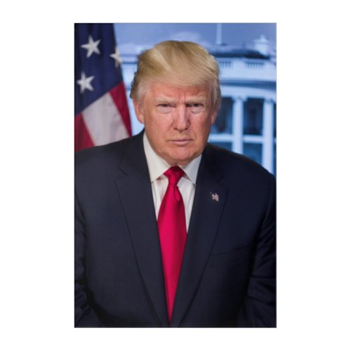 Donald Trump Official Presidential Portrait Acrylic Print