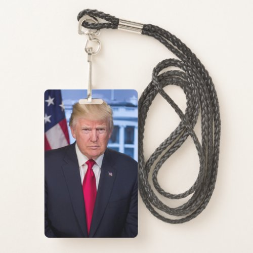 Donald Trump Official Presidential Portrait Badge
