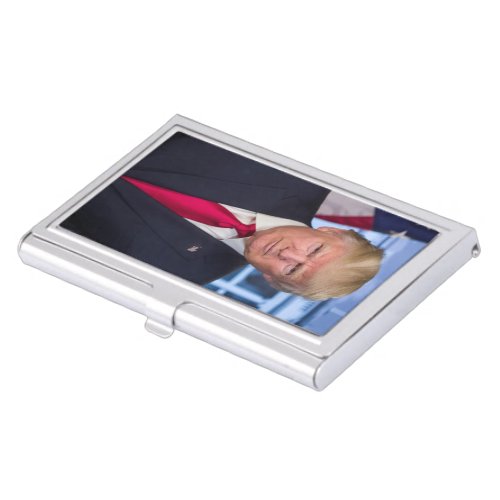 Donald Trump Official Presidential Portrait Business Card Case