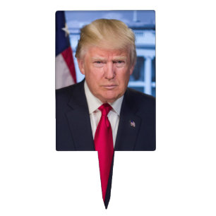 Donald Trump Official Presidential Portrait Cake Topper