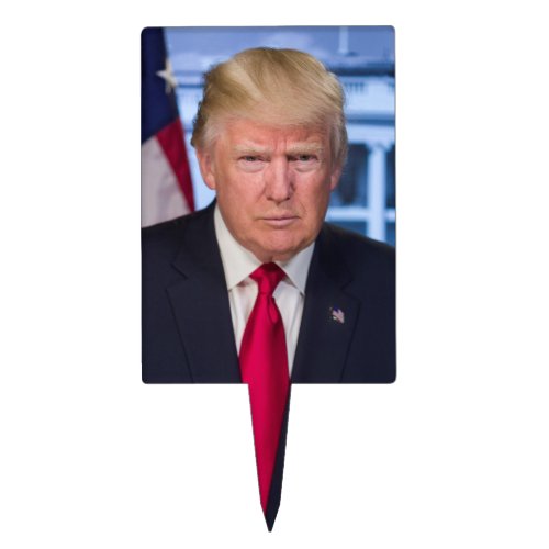 Donald Trump Official Presidential Portrait Cake Topper