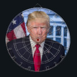 Donald Trump Official Presidential Portrait Dart Board<br><div class="desc">Official Portrait of President Donald J. Trump,  45th President of the United States.</div>