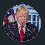 Donald Trump Official Presidential Portrait Dart Board<br><div class="desc">Official Portrait of President Donald J. Trump,  45th President of the United States.</div>