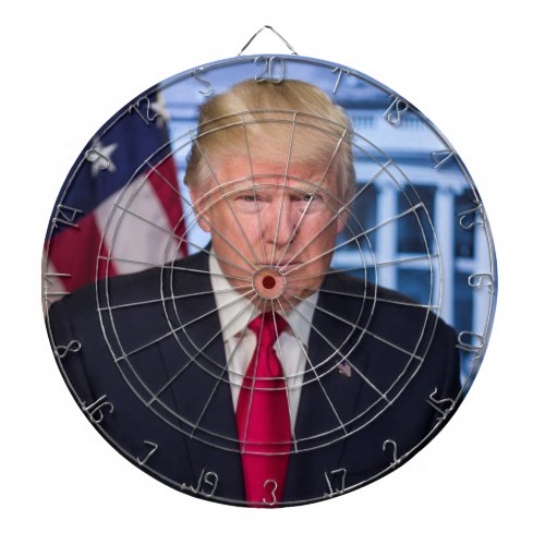 Donald Trump Official Presidential Portrait Dart Board