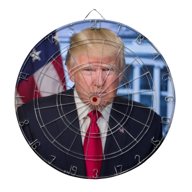 Donald Trump Official Presidential Portrait Dart Board (Front)