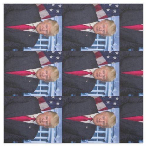 Donald Trump Official Presidential Portrait Fabric