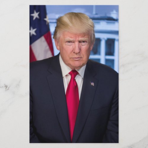 Donald Trump Official Presidential Portrait Flyer