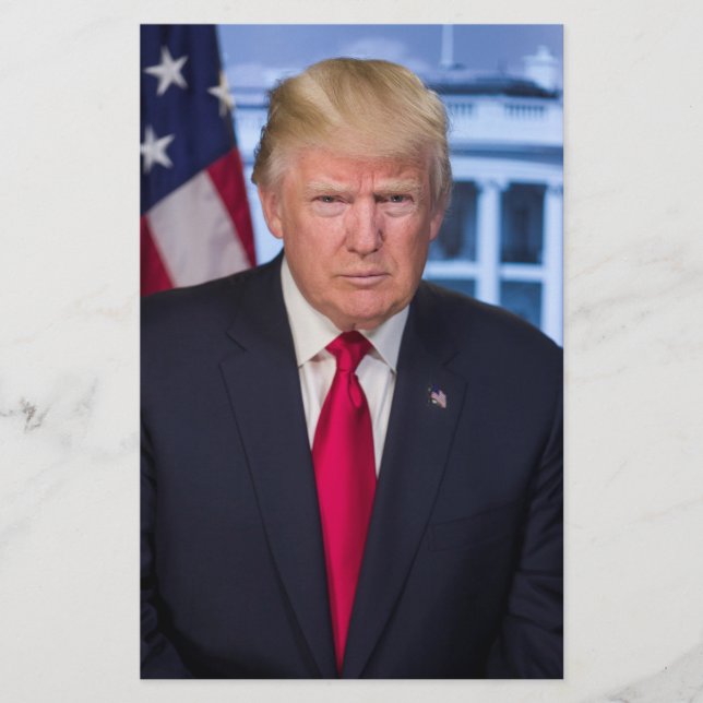 Donald Trump Official Presidential Portrait Flyer (Front)