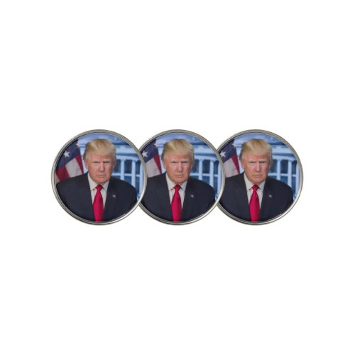 Donald Trump Official Presidential Portrait Golf Ball Marker