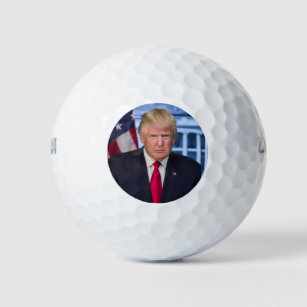 Donald Trump Official Presidential Portrait Golf Balls