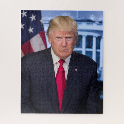 Donald Trump Official Presidential Portrait Jigsaw Puzzle