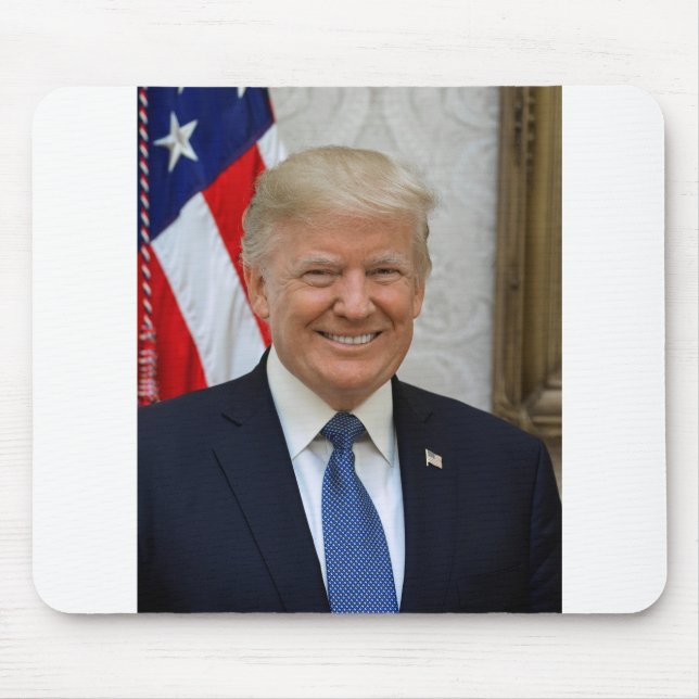 Donald Trump Official Presidential Portrait Mouse Pad (Front)