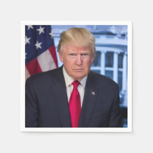 Donald Trump Official Presidential Portrait Napkins