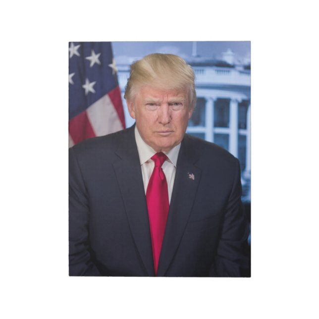 Donald Trump Official Presidential Portrait Notepad (Rotated)