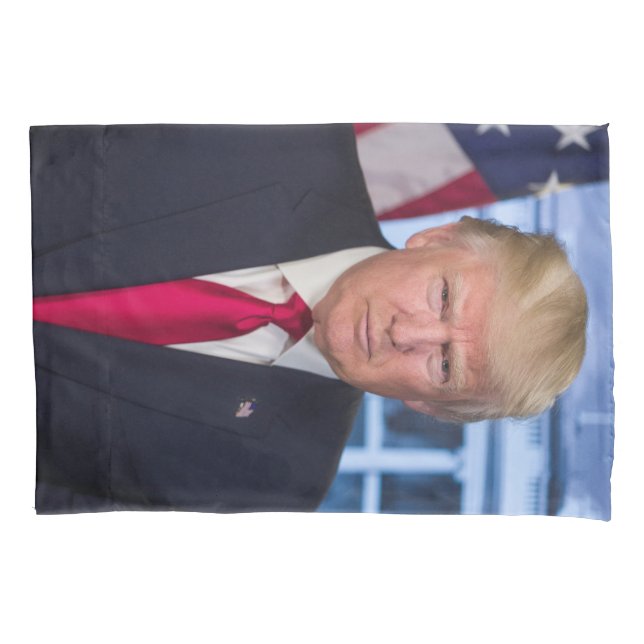 Donald Trump Official Presidential Portrait Pillow Case (Front)