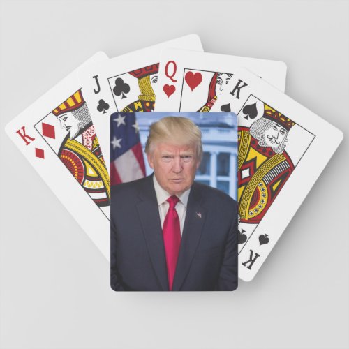Donald Trump Official Presidential Portrait Poker Cards