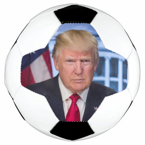 Donald Trump Official Presidential Portrait Soccer Ball