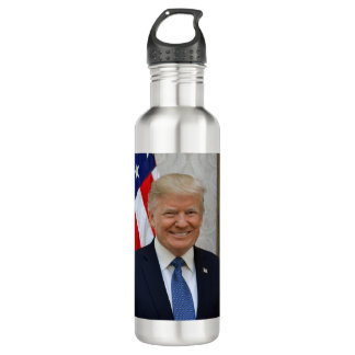 Donald Trump Official Presidential Portrait Stainless Steel Water Bottle