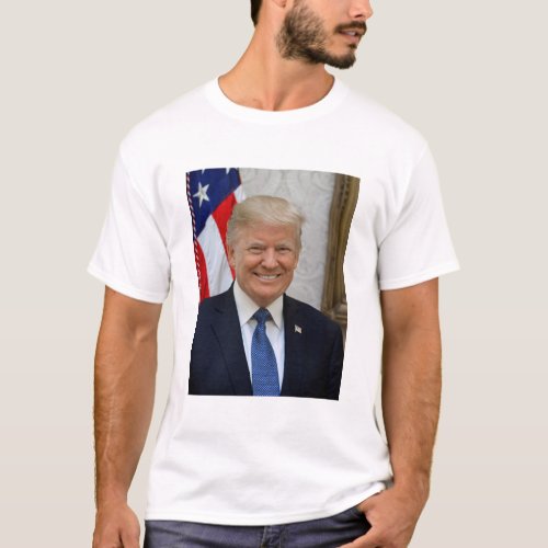 Donald Trump Official Presidential Portrait T_Shirt