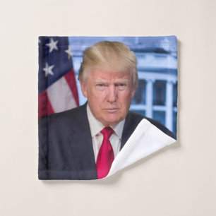 Donald Trump Official Presidential Portrait Wash Cloth